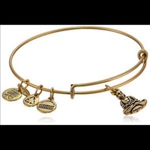 Alex and Ani gold Buddha bangle